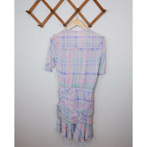 Veronica Beard Womens Dakota Plaid Silk Mini Dress, size 6 - Picture 12 of 16